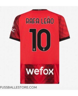 Günstige AC Milan Rafael Leao #10 Heimtrikot 2023-24 Kurzarm